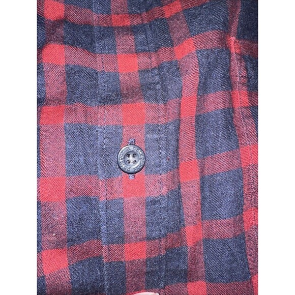 Patagonia Shirt Mens XXL Red Blue Plaid Organic Cotton Long Sleeve Button Down - Picture 3 of 5